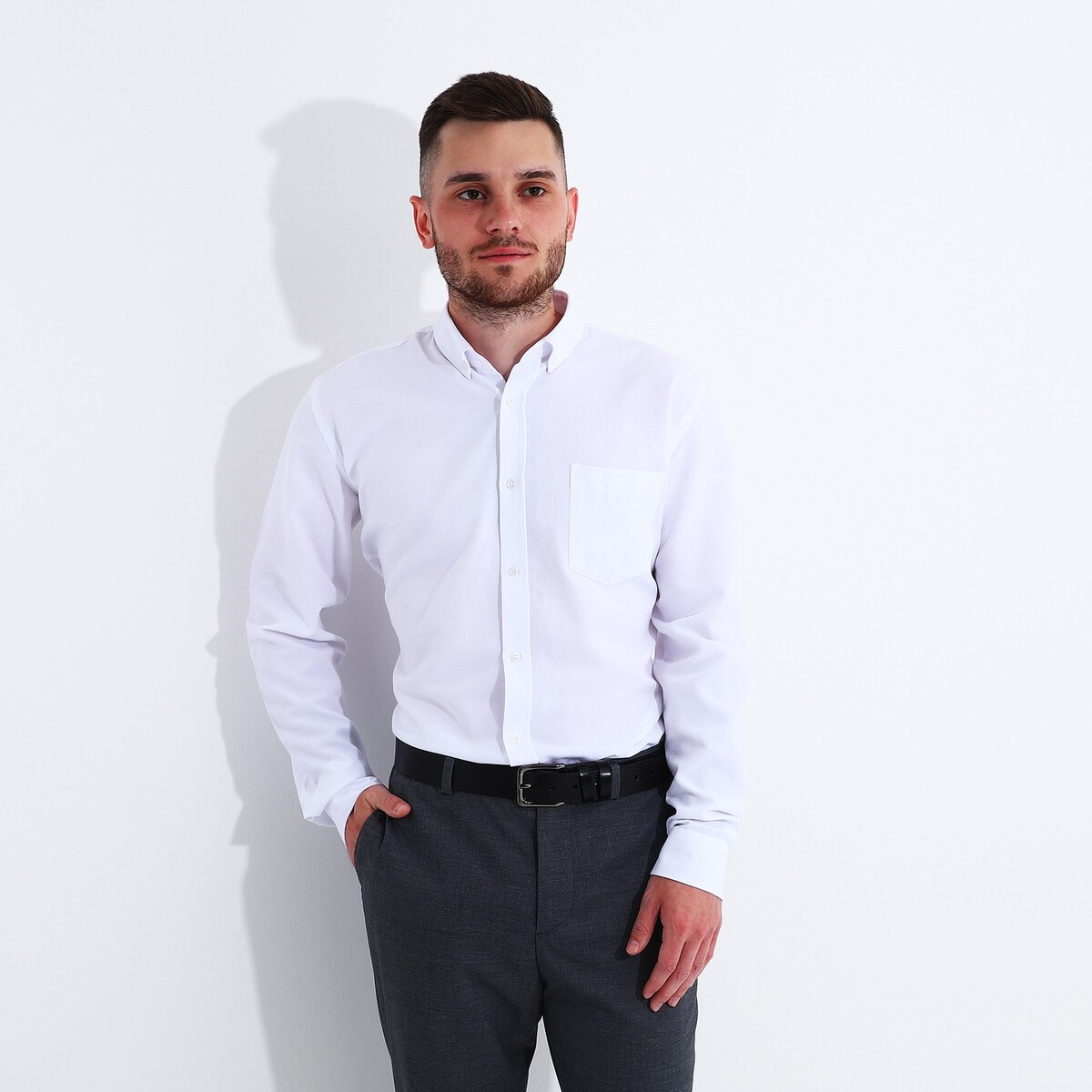 фото Ремень мужской, ширина 4 см, винт, пряжка металл, цвет черный no brand