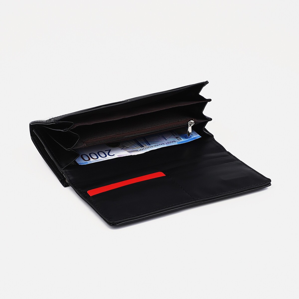 фото Кошелек на магнитах, цвет черный no brand