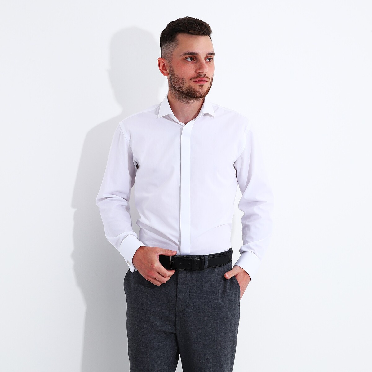 фото Ремень мужской, ширина 4 см, винт, пряжка металл, цвет черный no brand