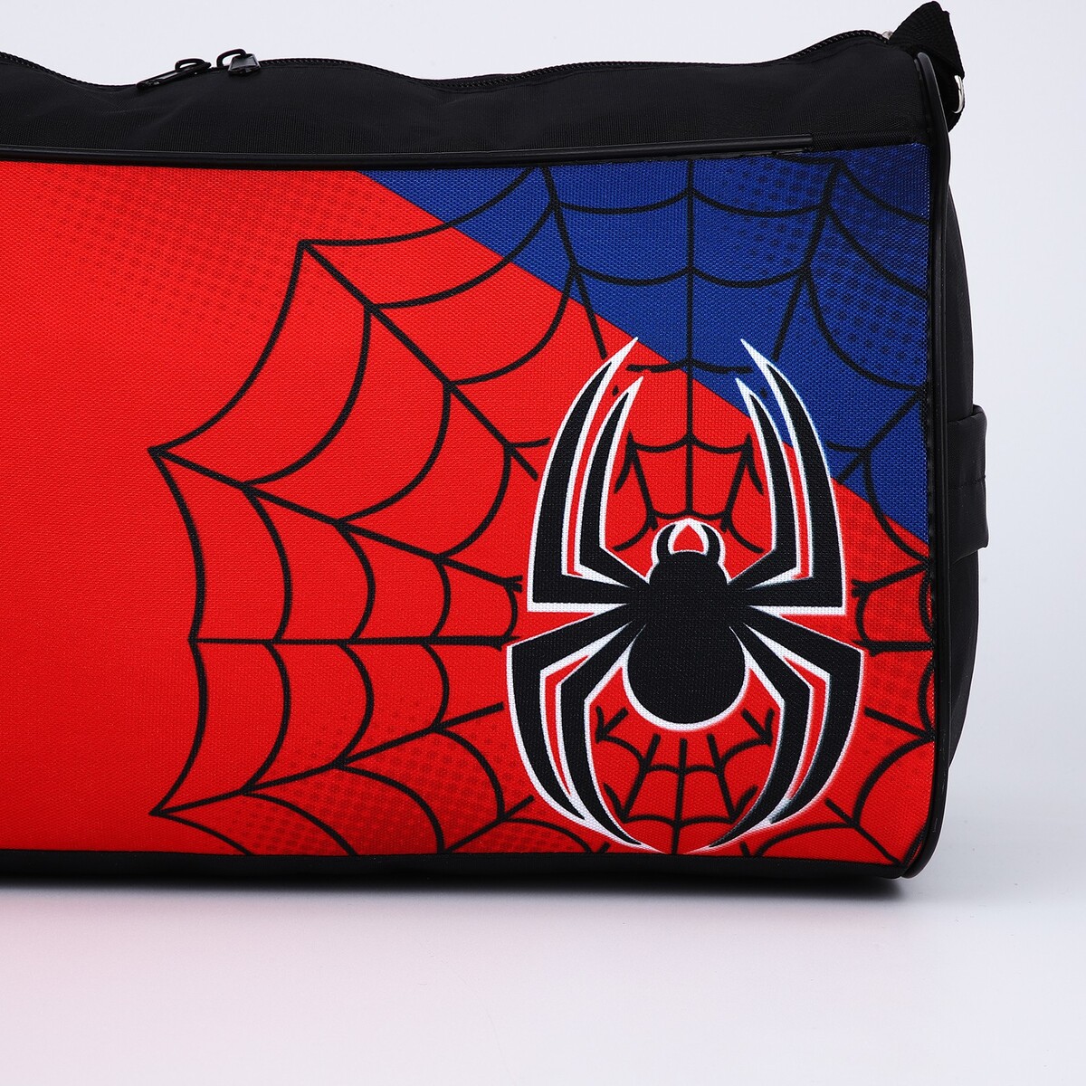 фото Сумка спортивная паук, 40х21х24 см, цвет черный, красный, синий nazamok kids