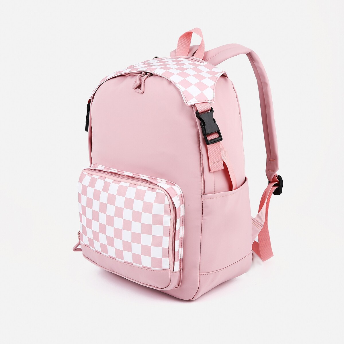Рюкзак школьный из текстиля, 5 карманов, цвет розовый рюкзак школьный из текстиля на молнии 5 карманов розовый