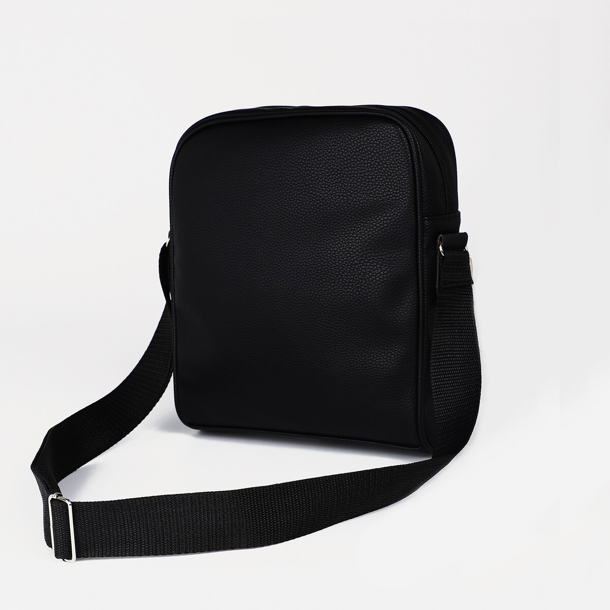 Сумка деловая на молнии, 1 наружный карман, цвет черный TEXTURA 05591346 планшет - фото 4