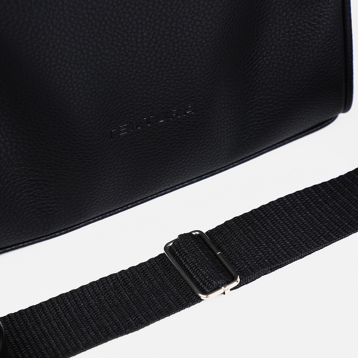 фото Сумка мужская textura через плечо, цвет черный