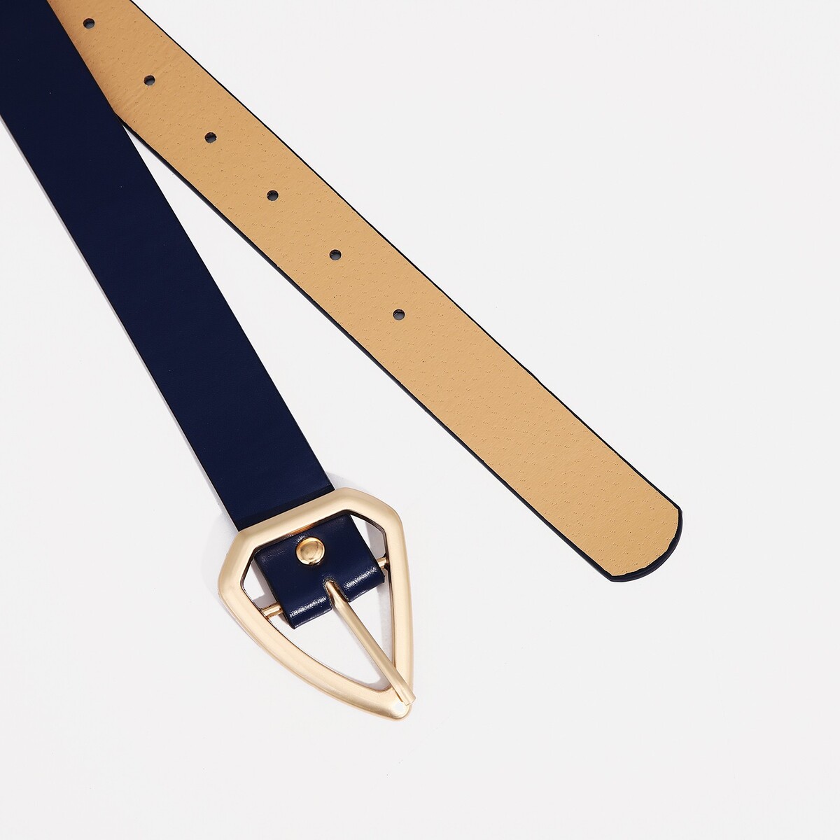 фото Ремень женский, ширина 2,8 см, пряжка пластик, цвет синий no brand