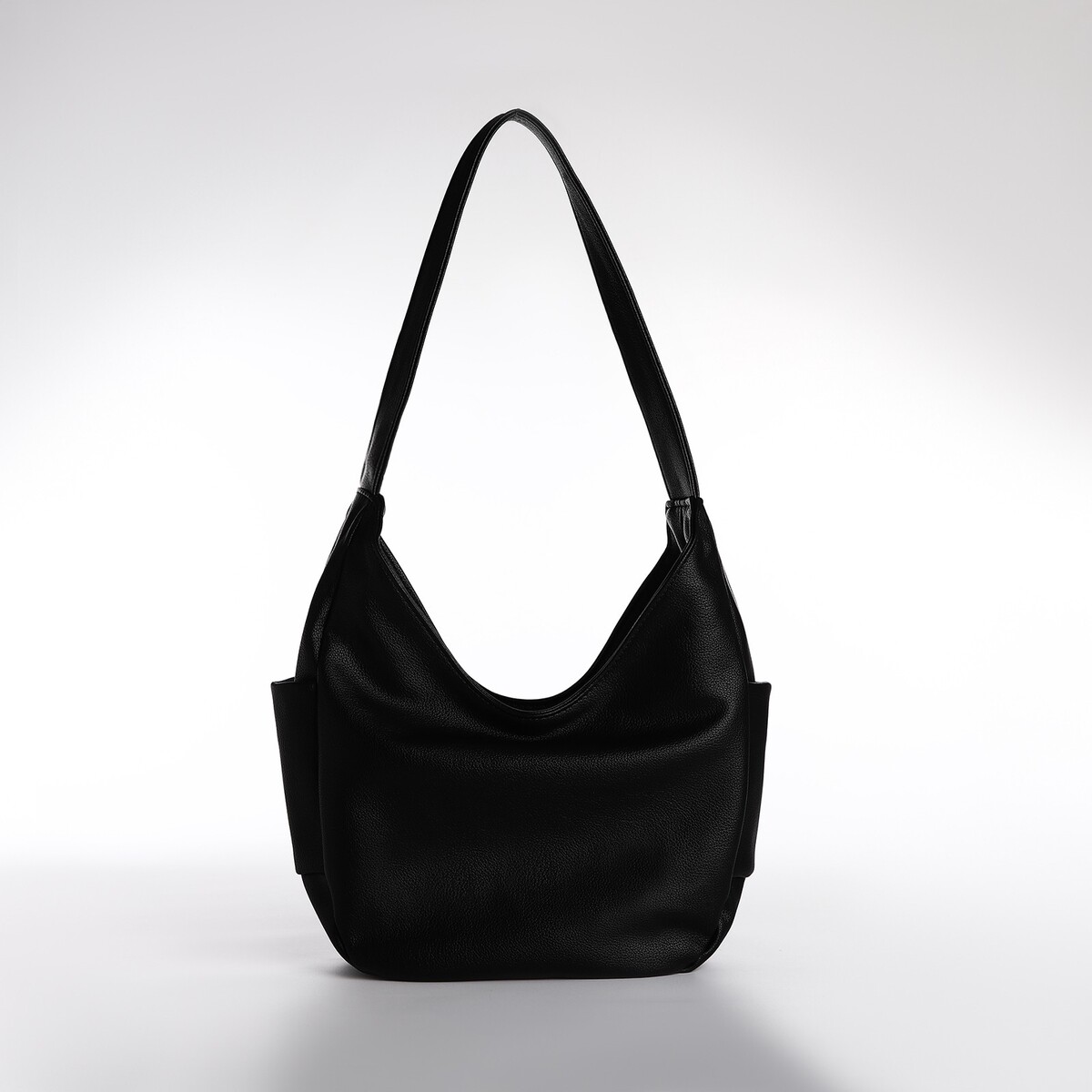 Сумка женская textura, мешок, средний размер, цвет черный сумка мешок для обуви playtoday текстильная размер 48 38 см