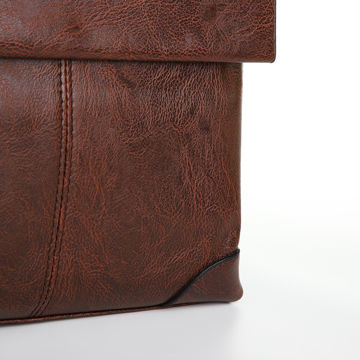 Сумка мужская на молнии, 2 наружных кармана, цвет коричневый No brand 05592470 планшет - фото 3