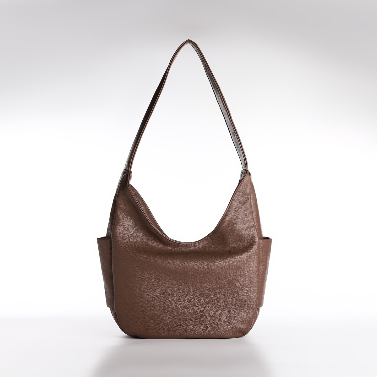 Сумка женская textura, мешок, средний размер, цвет коричневый сумка мешок на молнии коричневый