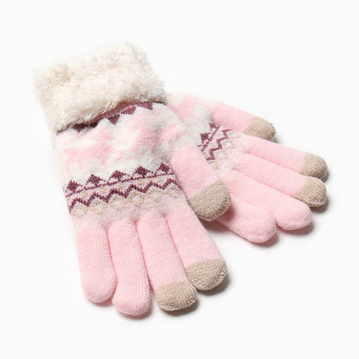 Перчатки MINAKU, цвет розовый 05592724 - фото 2
