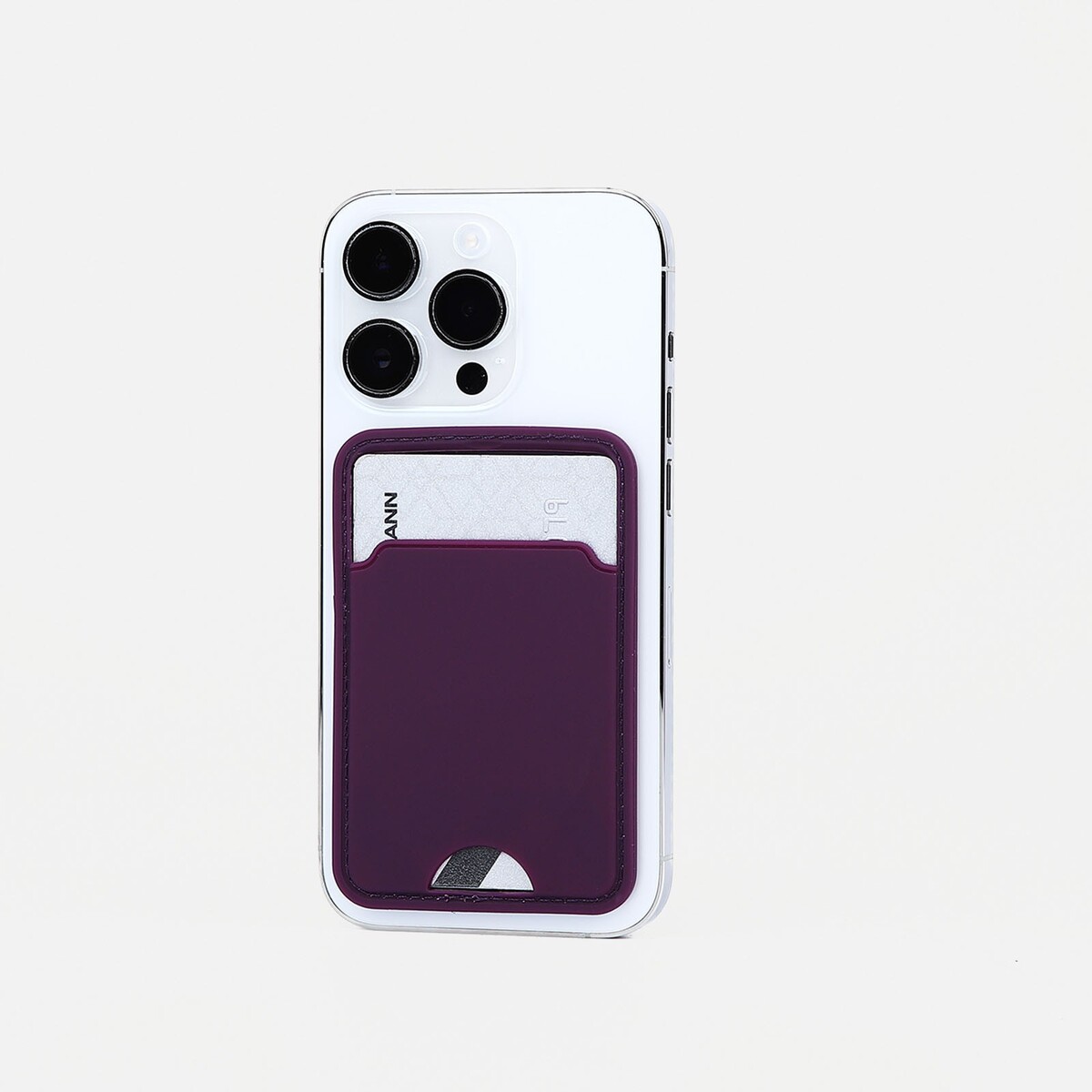 Картхолдер на телефон, цвет фиолетовый картхолдер на телефон сиреневый