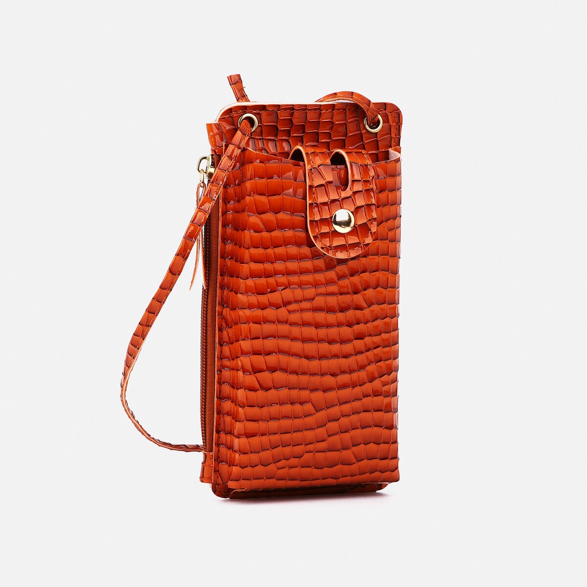 Сумка детская на магните, длинный ремень, цвет оранжевый сумка мессенджер на магните оранжевый