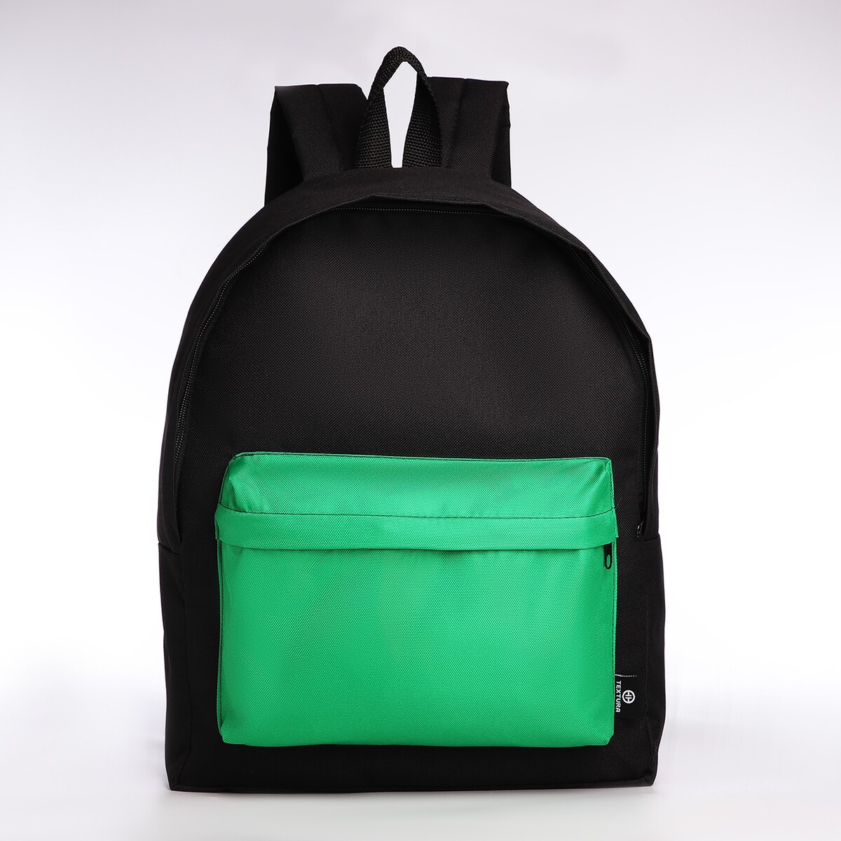 Спортивный рюкзак textura, 20 литров, цвет черный/зеленый TEXTURA