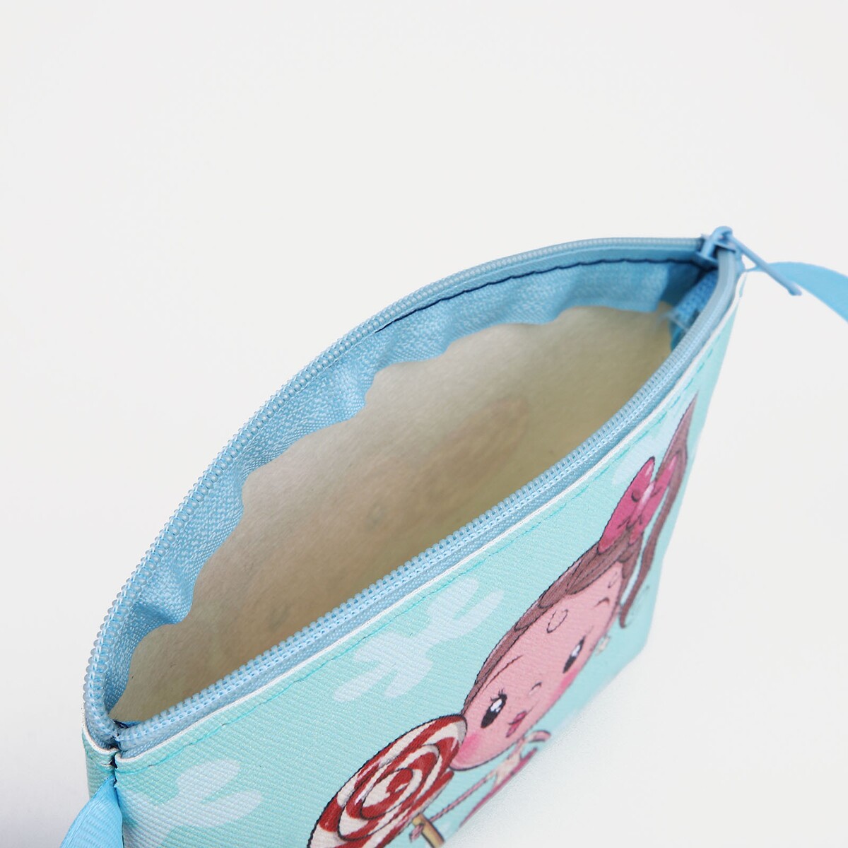 фото Сумка детская на молнии, цвет бирюзовый no brand