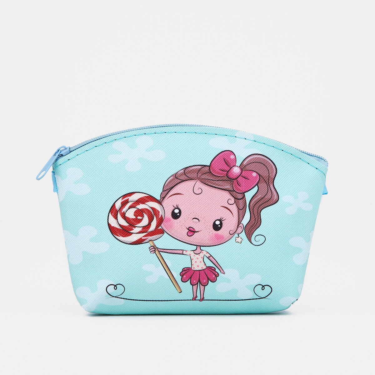 фото Сумка детская на молнии, цвет бирюзовый no brand