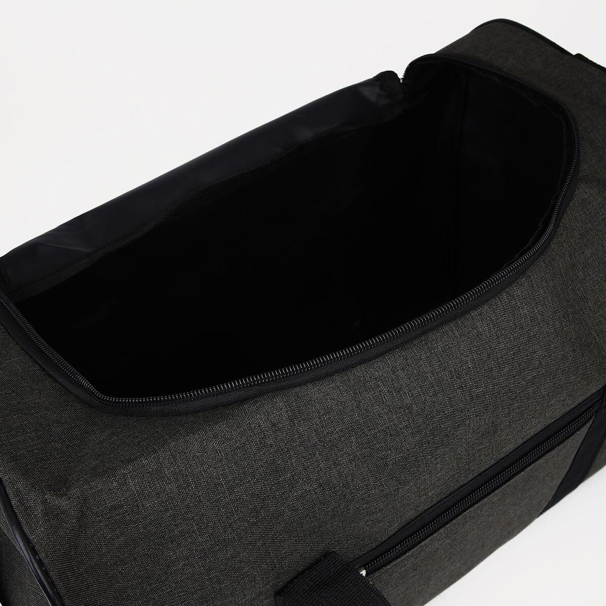 фото Сумка дорожная на молнии, наружный карман, длинный ремень, цвет хаки no brand