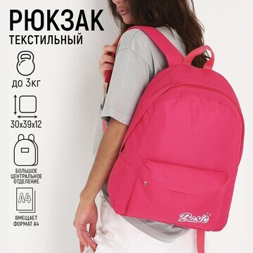 Рюкзак школьный текстильный basic, с кар