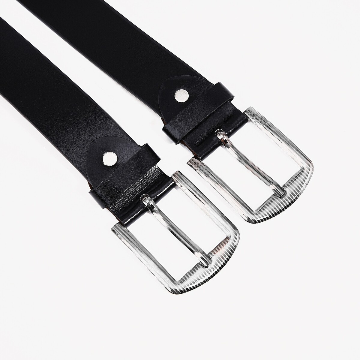 фото Ремень мужской, ширина 3.5 см, винт, пряжка металл, цвет черный no brand