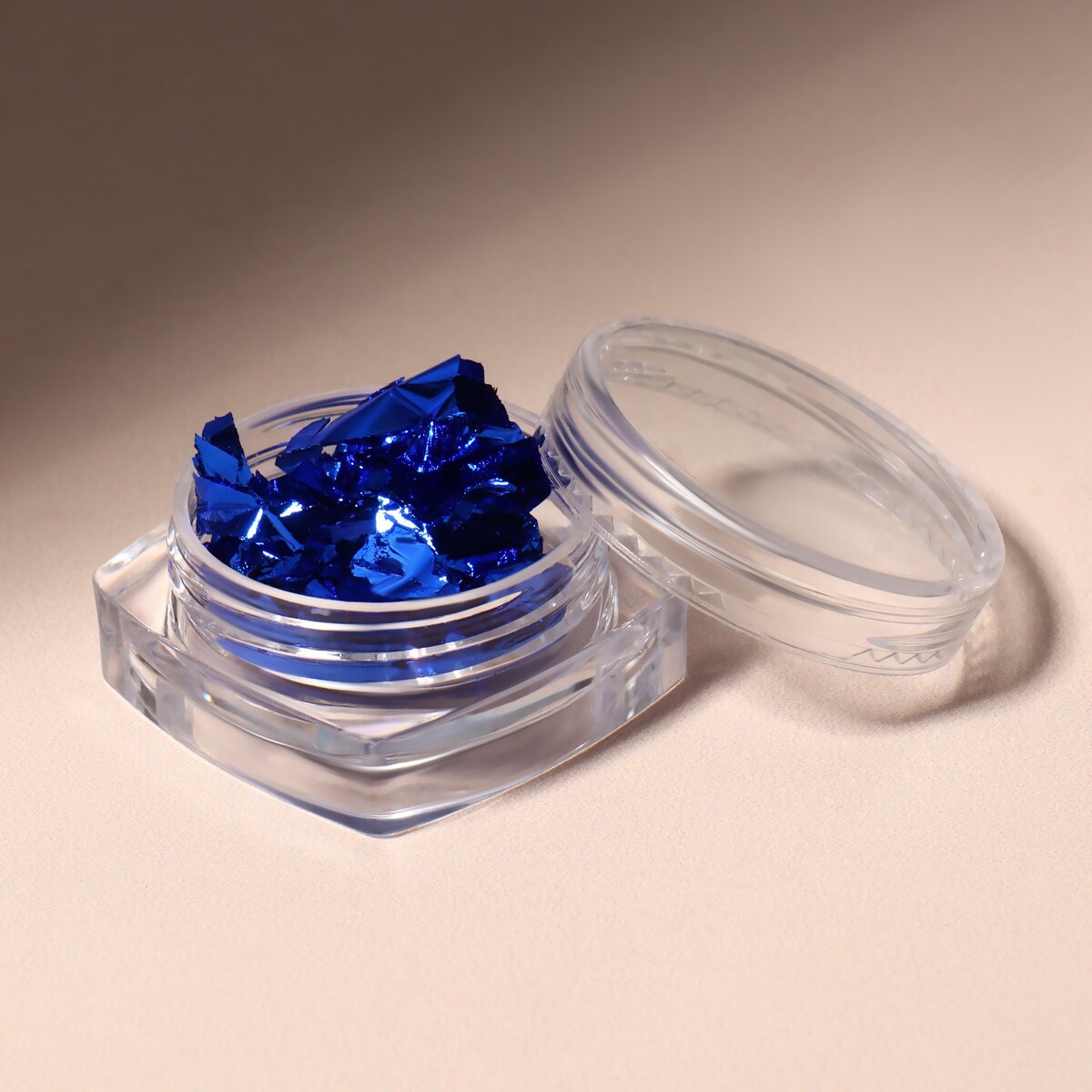 Поталь для декора, цвет синий фреза керамическая для маникюра кукуруза супер мелкая нарезка 6 × 15 мм в пластиковом футляре синий
