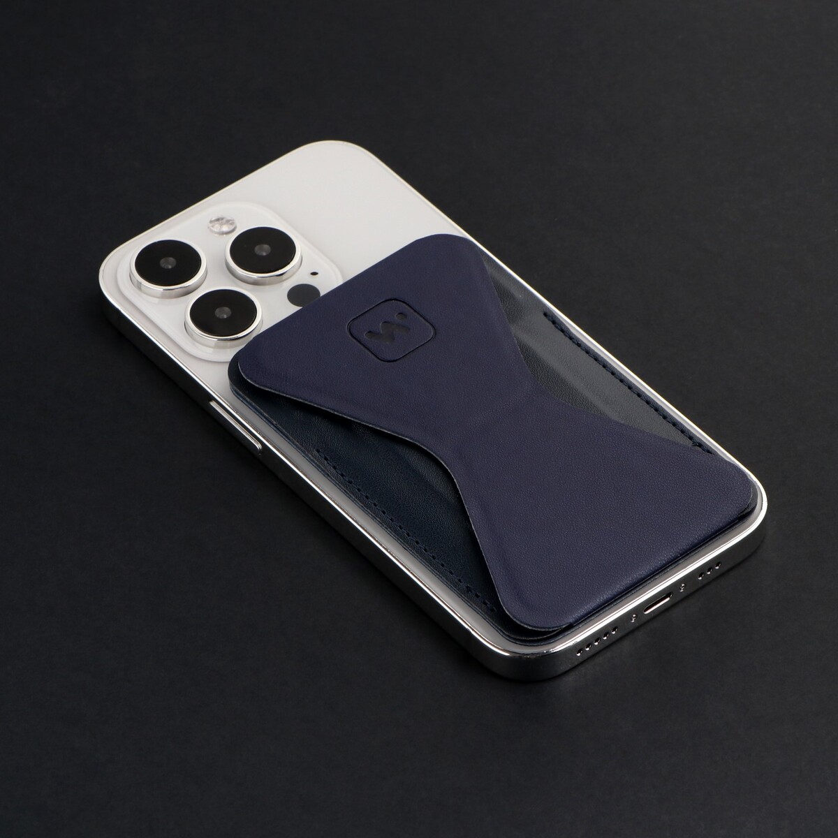 

Магнитный кошелек-подставка windigo, поддержка magsafe, для iphone 12/13/14/15, космический синий