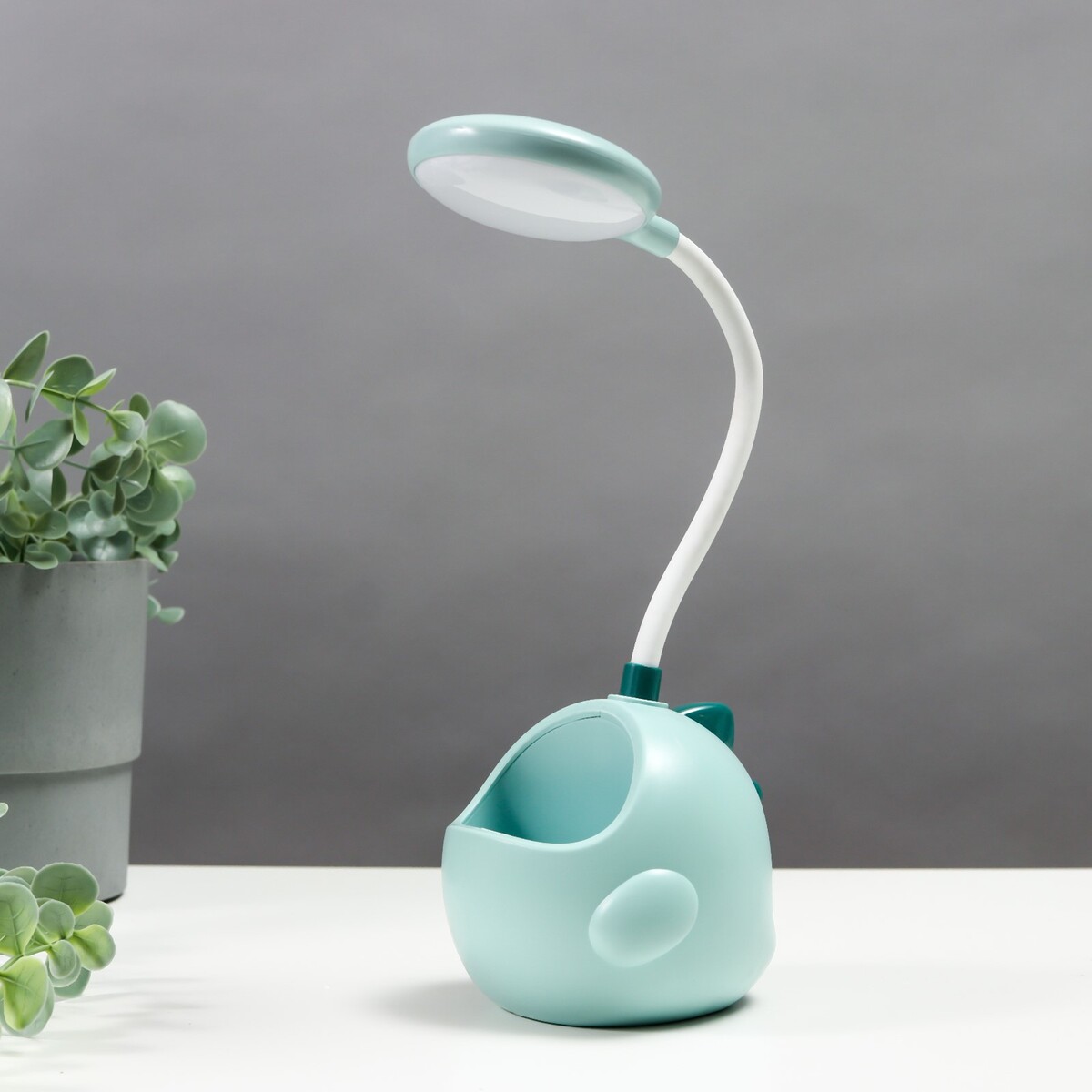 

Настольная лампа 16807/1gn led 5вт usb зеленый 9х10х28 см risalux