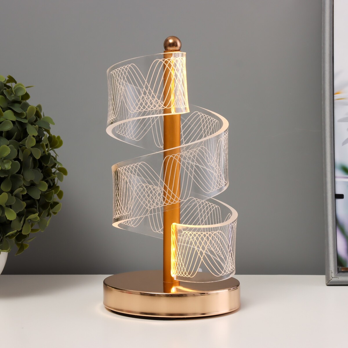 Настольная лампа ваза стекло настольная 23 7х10 8 см рубин спираль y4 6623