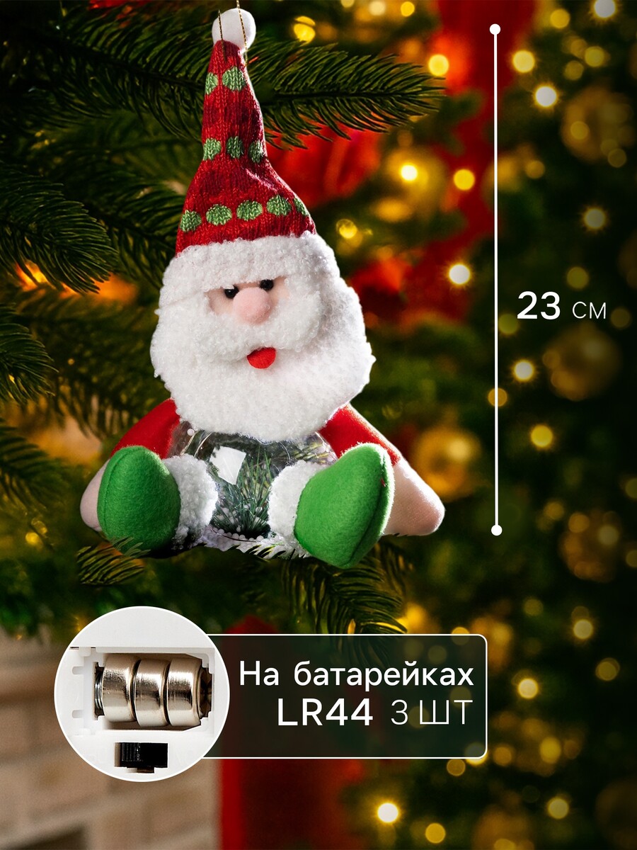 

Ёлочная игрушка, Белый;зеленый;красный