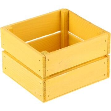 Ящик реечный № 5 желтый, 11 х 11,5 х 9 с