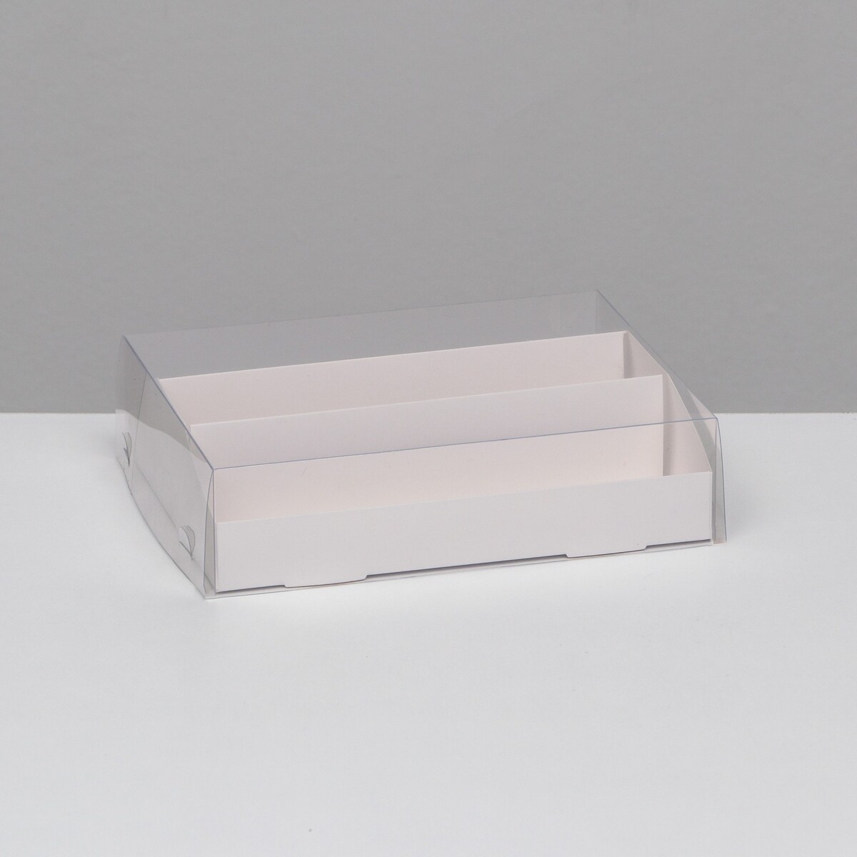 Коробка для макарун, с ложементом, белая 21 х 16,5 х 5,5 см коробка самосборная белая 19 х 19 х 3 см