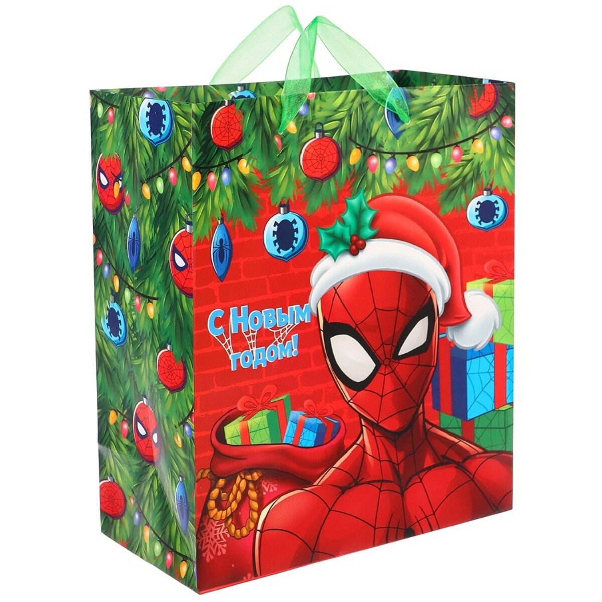 

Пакет подарочный новогодний, Зеленый
