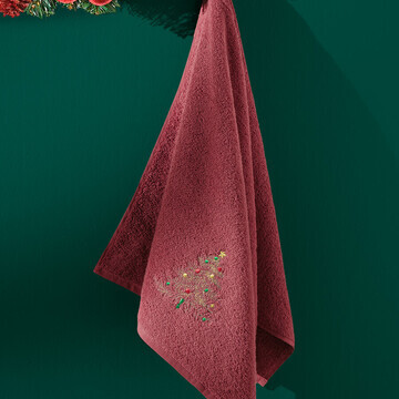 Новогоднее полотенце махровое "TREE" 50x