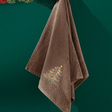 Новогоднее полотенце махровое "TREE" 50x