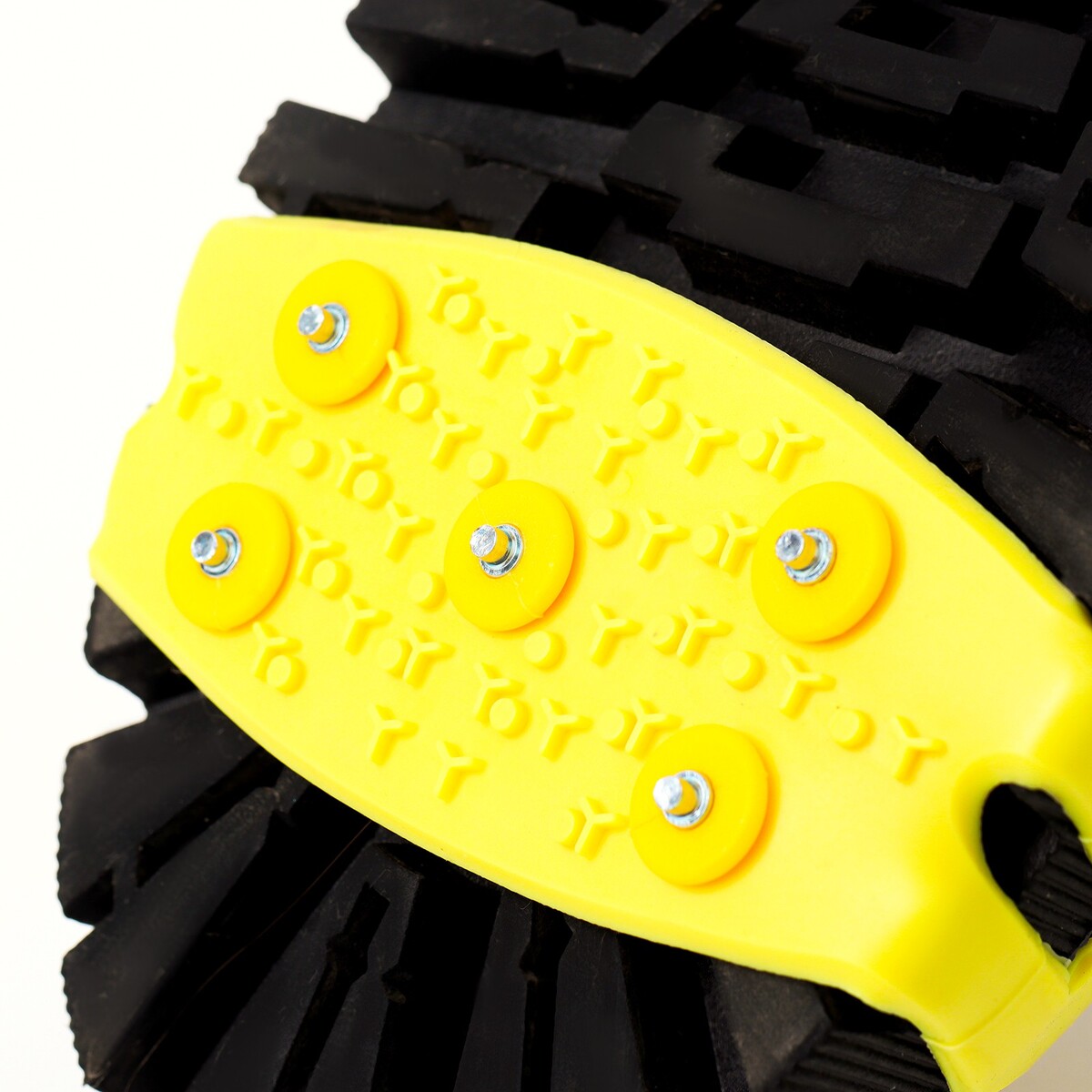 Шипы для обуви на толстой резине 5 шипов, универсальные, желтые No brand 05609999 - фото 3