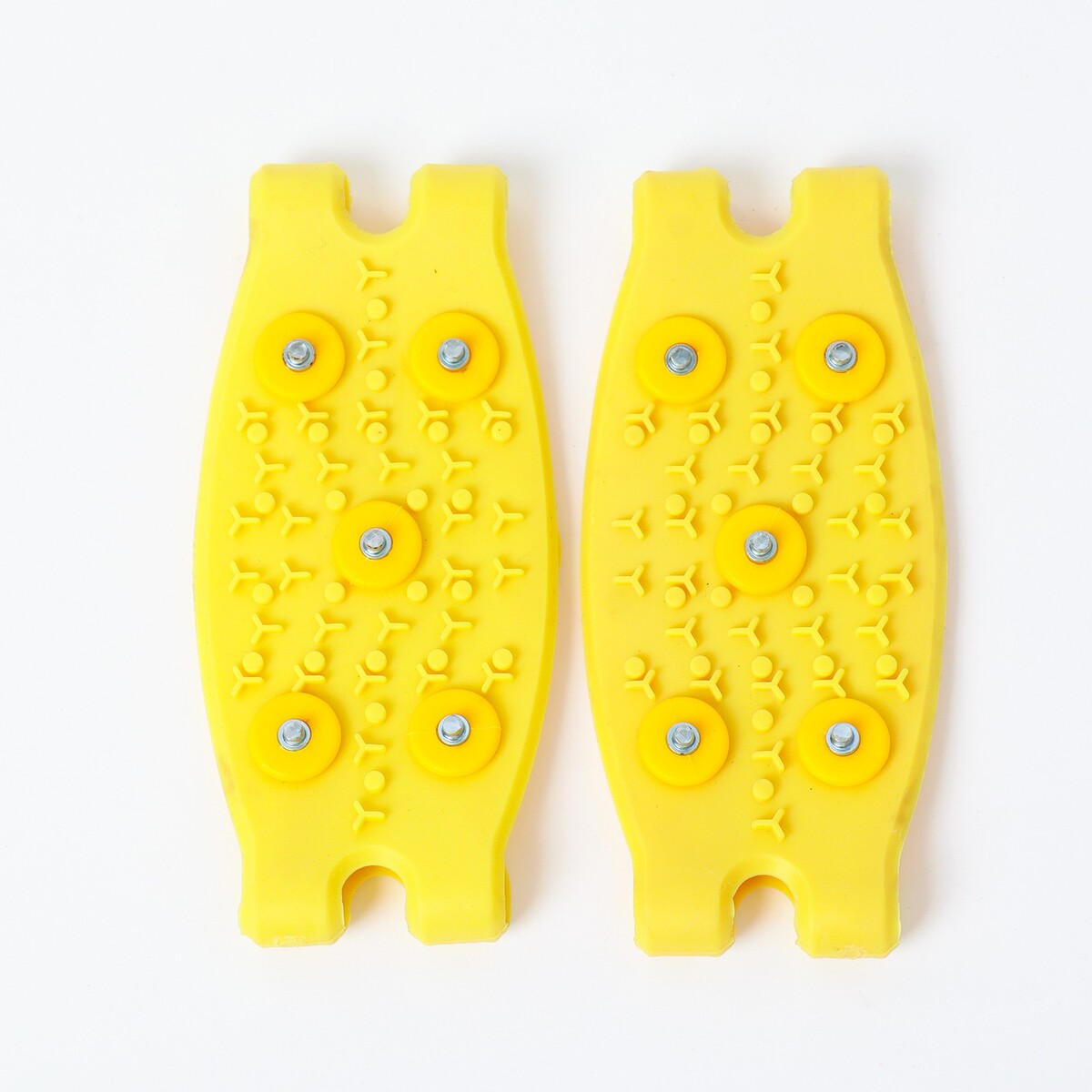 Шипы для обуви на толстой резине 5 шипов, универсальные, желтые No brand 05609999 - фото 5