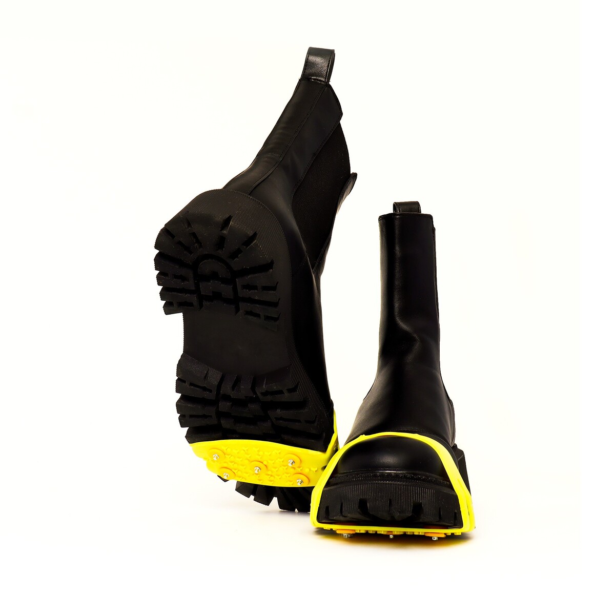 Шипы для обуви на толстой резине 5 шипов, универсальные, желтые No brand 05609999 - фото 2