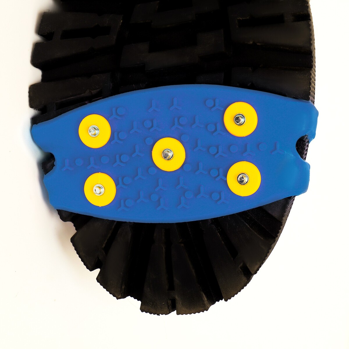 Шипы для обуви на толстой резине 5 шипов, универсальные, синие No brand 05610000 - фото 3