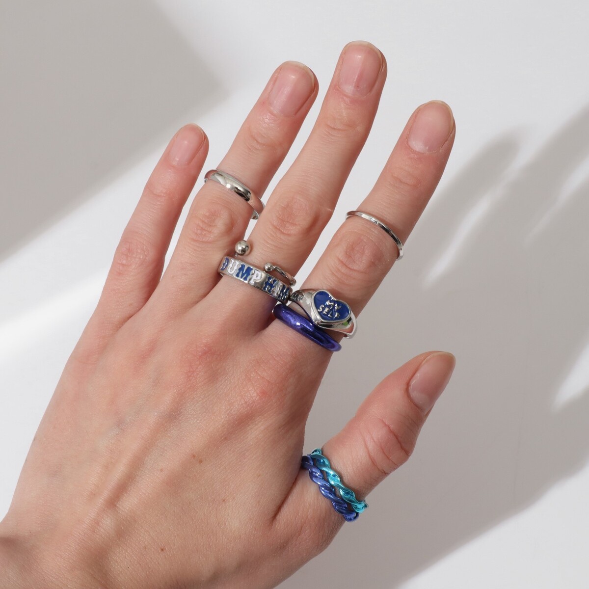 фото Набор колец 8 штук queen fair