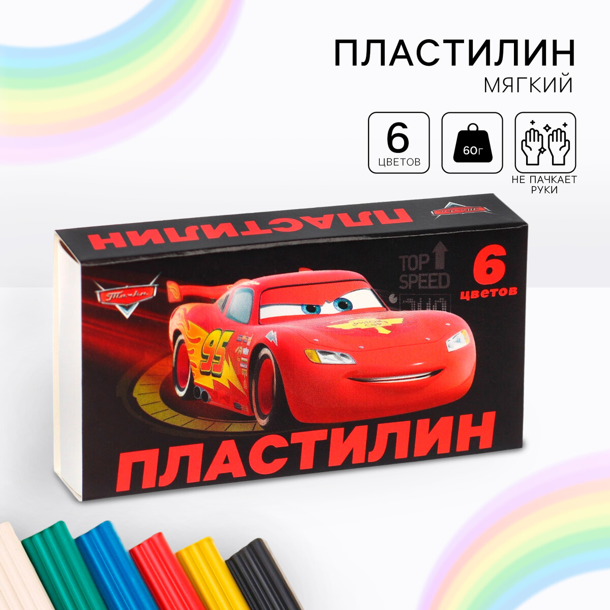 

Пластилин 6 цветов 60 г