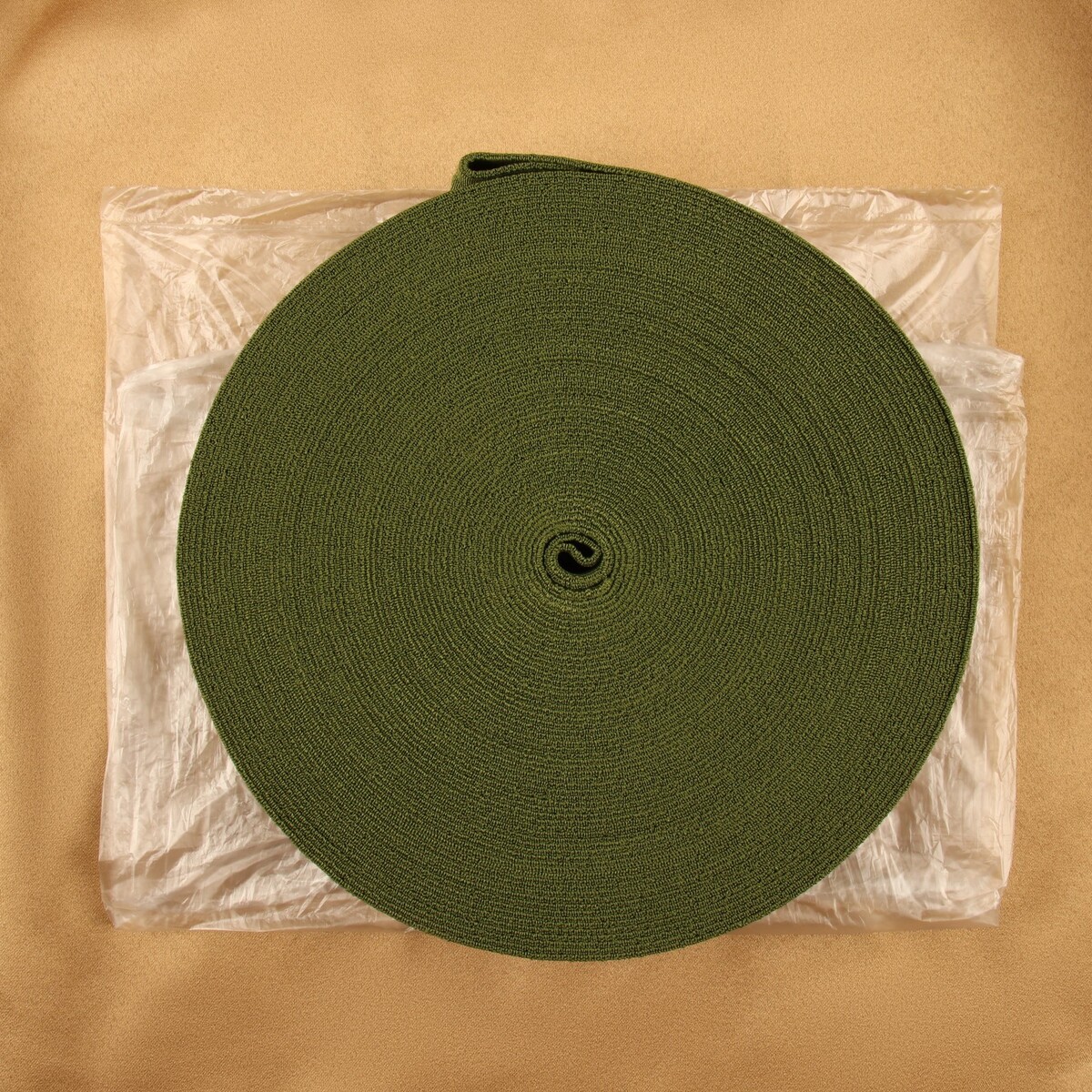 фото Резинка бельевая, 35 мм, 20 м, цвет хаки no brand