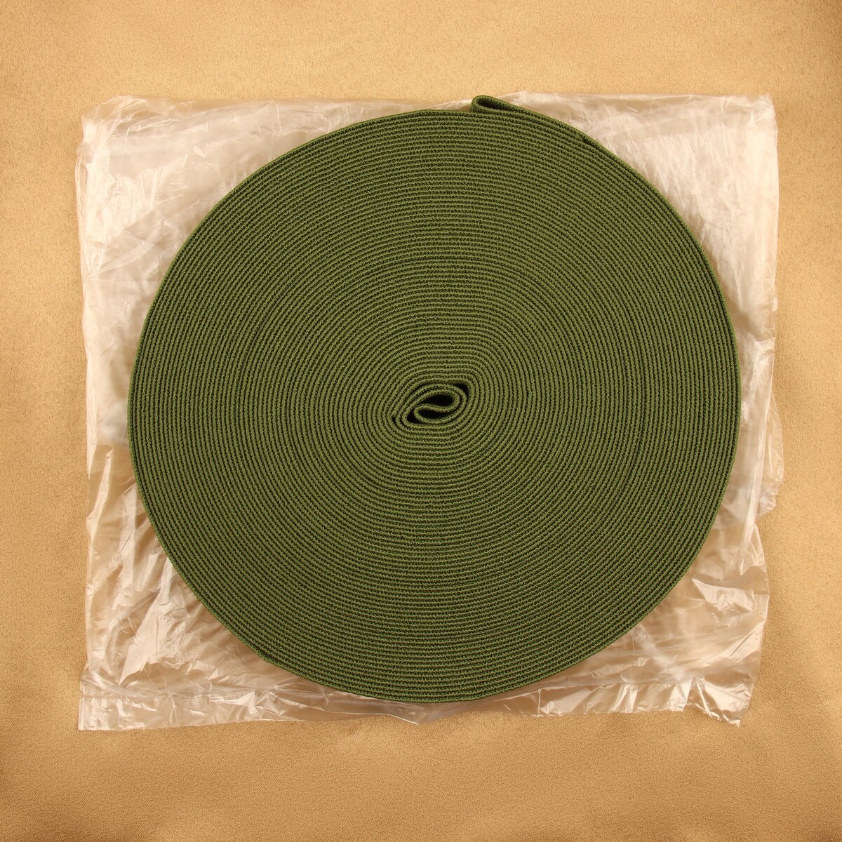 фото Резинка бельевая, 20 мм, 20 м, цвет хаки no brand
