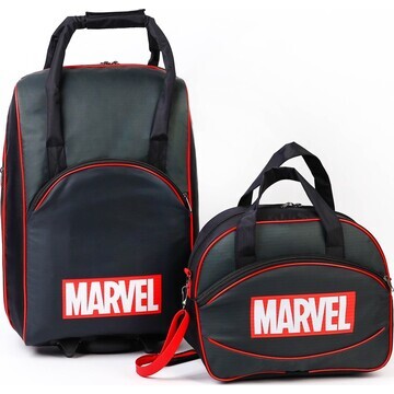 Чемодан с сумкой marvel 52*21*34 см, отд