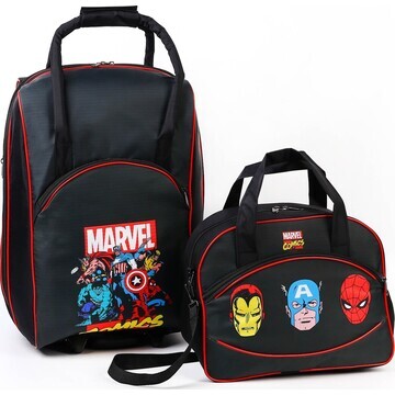 Чемодан с сумкой marvel comics heroes 52