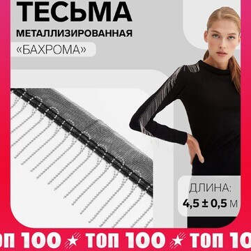 Тесьма металлизированная