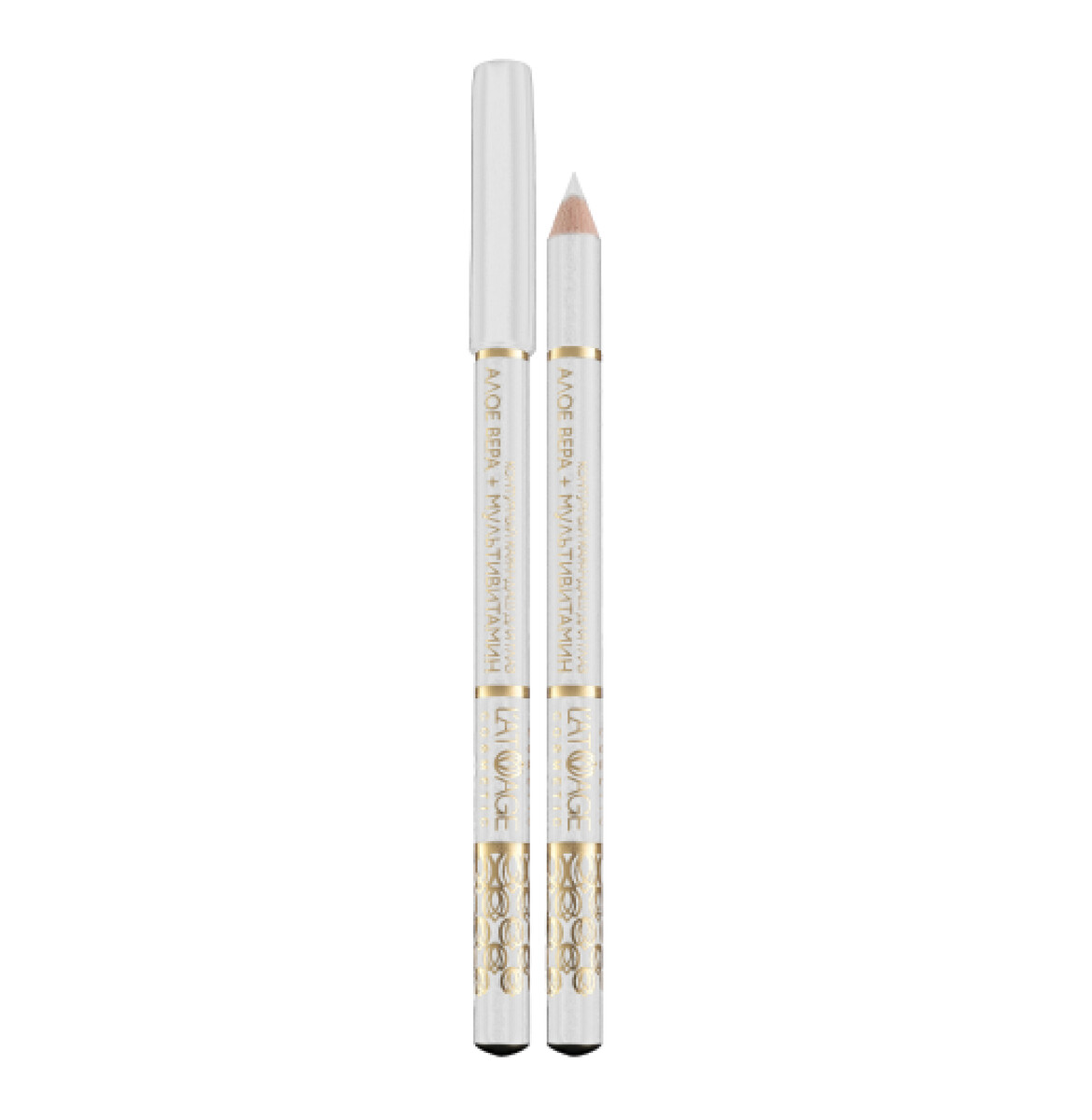 Контурный карандаш для глаз latuage cosmetic №46( белый перламутровый) L'atuage 05821256 - фото 1