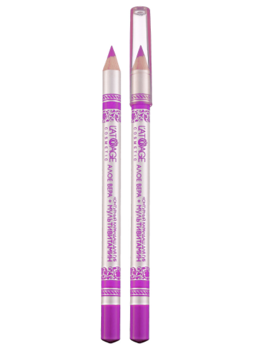 Контурный карандаш для губ latuage cosmetic №30розово-сиреневый перламутровый контурный карандаш для бровей latuage 03