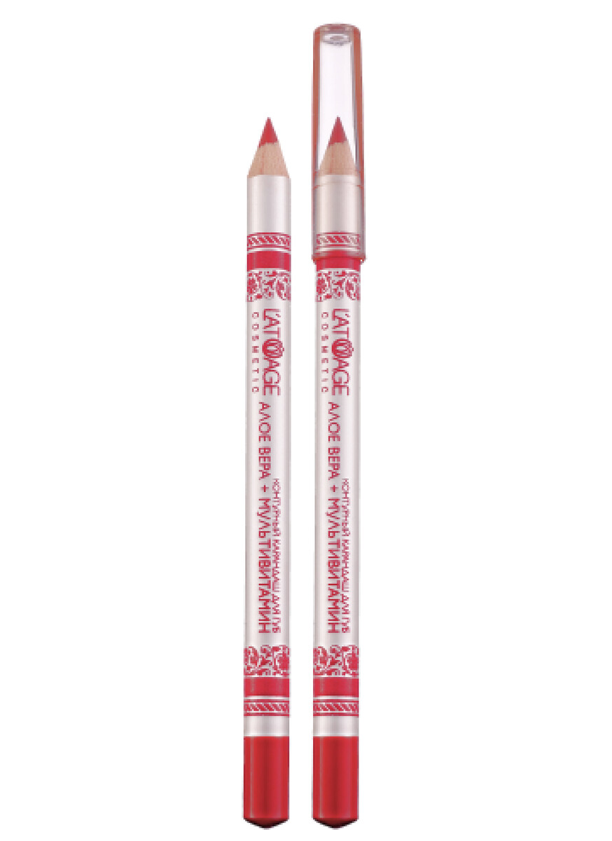 Контурный карандаш для губ latuage cosmetic №31 (морковный перламутровый) контурный карандаш для глаз latuage cosmetic 46 белый перламутровый