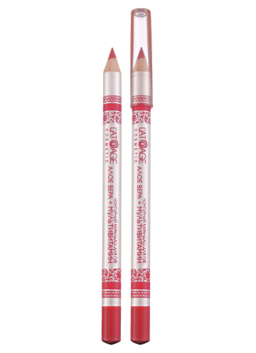 Контурный карандаш для губ latuage cosmetic №32(светло-коралловый) контурный карандаш для глаз latuage cosmetic 46 белый перламутровый