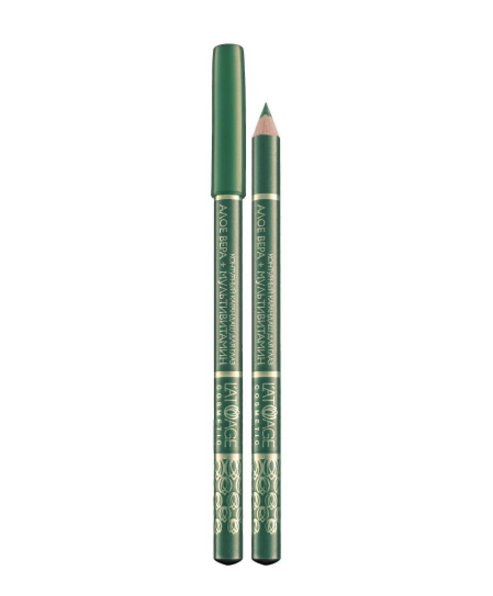 Контурный карандаш для глаз latuage cosmetic №45 (малахитовый перламутр) контурный карандаш для глаз latuage cosmetic 42 изумрудный