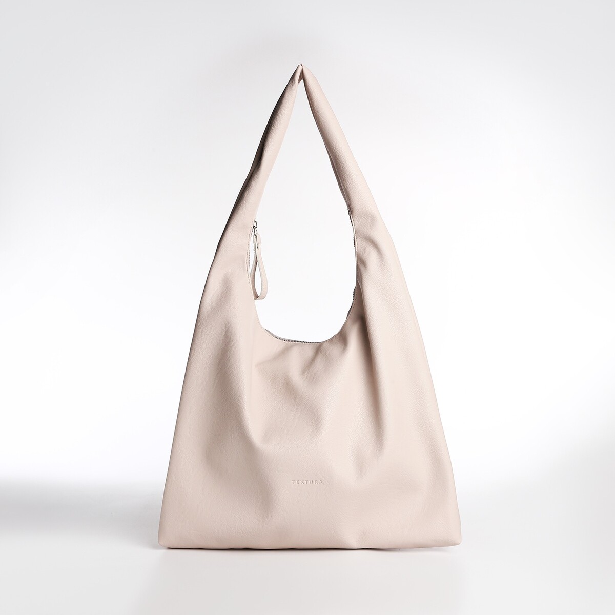 Сумка женская textura, мешок, большой размер, цвет бежевый сумка мешок для обуви playtoday текстильная размер 48 38 см