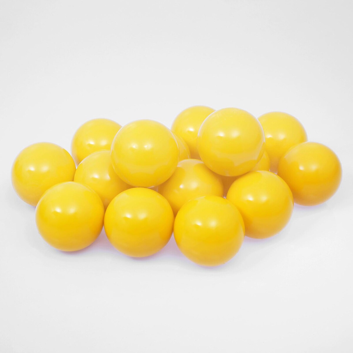 Шарики для сухого бассейна с рисунком, диаметр шара 7,5 см, набор 150 штук, цвет желтый