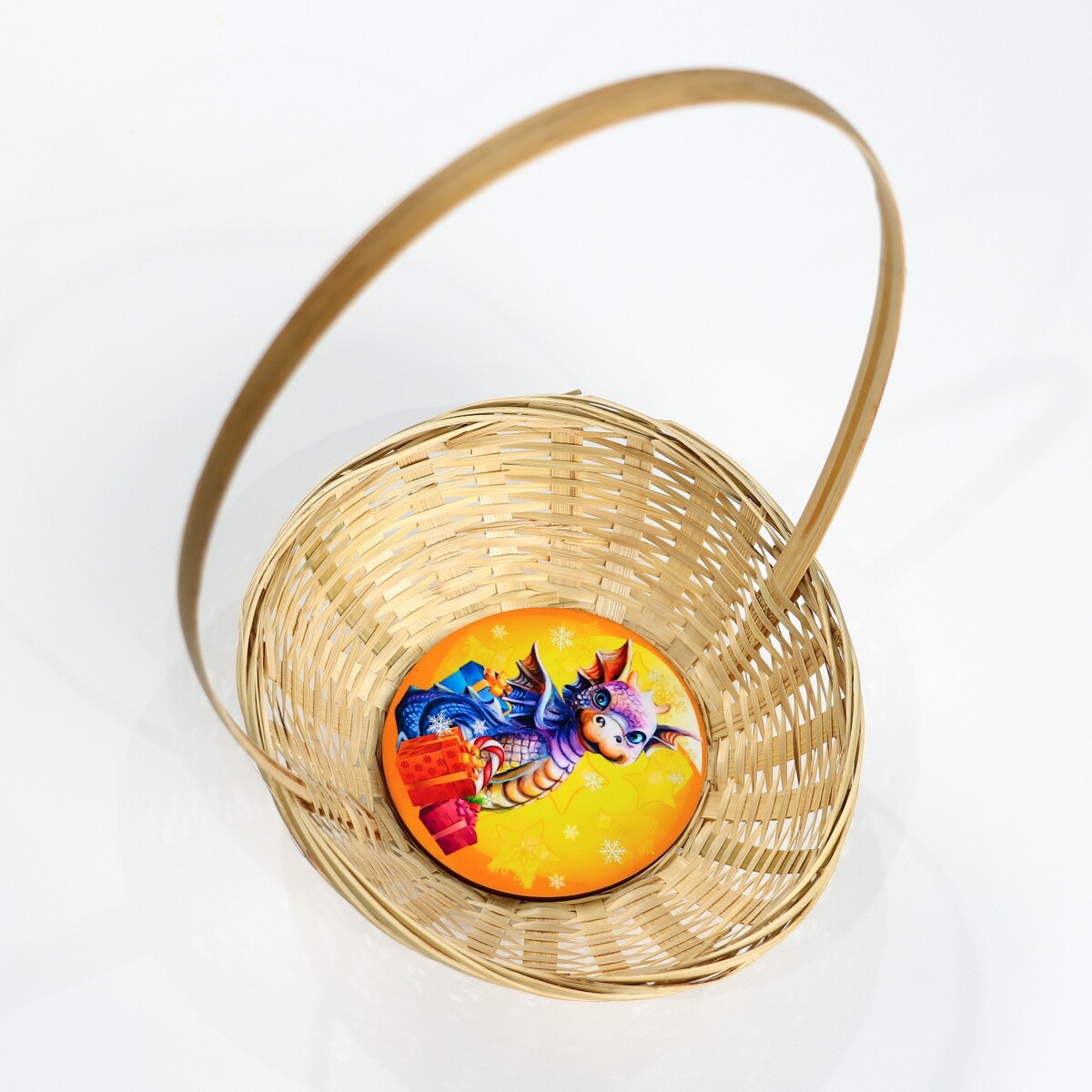 

Корзина плетеная, бамбук,