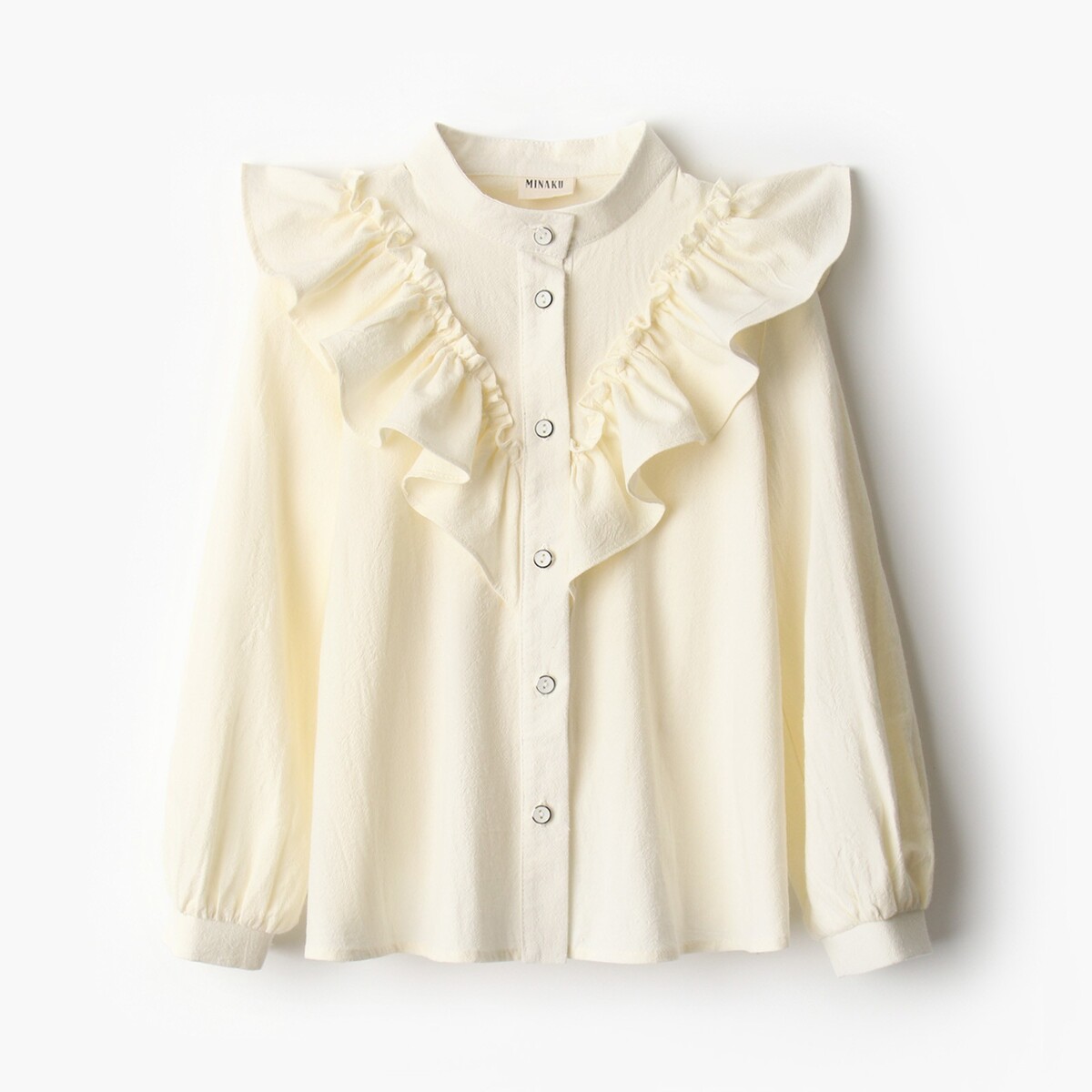 Блузка MINAKU, размер рост 140 см, цвет белый 05864129 - фото 4